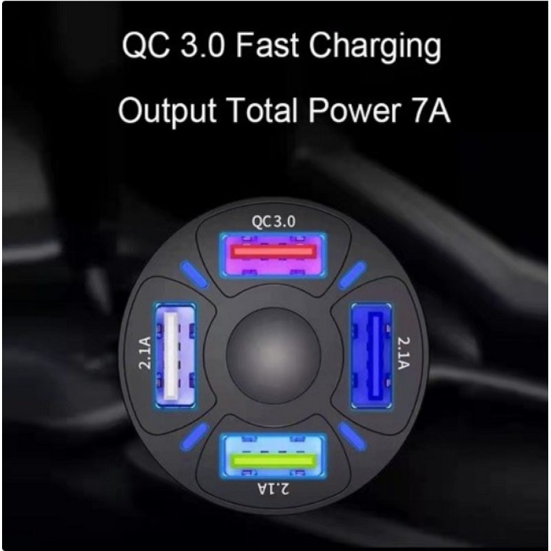 35W 4 ports Car charger 