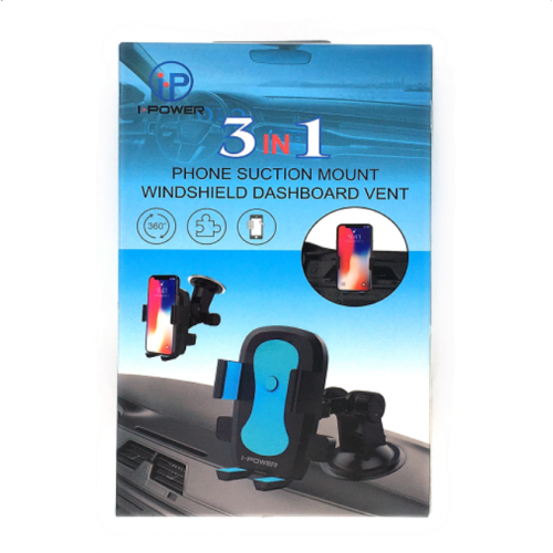 3 in 1 PHONE SUCTION MOUNT WINDSHIELD DASHBOARD VENT